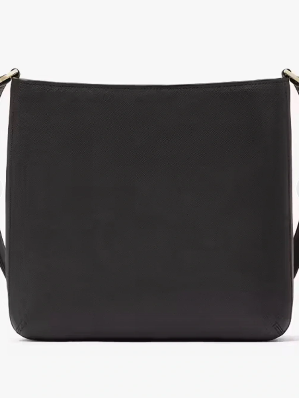 kate spade Black Pebbled Leather Messenger Crossbody
